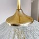 Vintage German DORIA Suspension in Cracked Glass 1960s