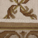 Tapis beige crème point d’aiguille55x110cm
