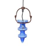 Stalactite blue glass pendant lamp by Nanny Still for Raak, 1960s