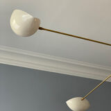 Brass ceiling lamp, Italy, 1950s