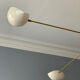Brass ceiling lamp, Italy, 1950s