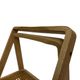 Ensemble vintage de 4 chaises pliantes, design en sangle et bois, années 1970