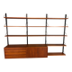 Modular wall shelf in teak in mid-century modern style, designed by Poul Cadovius for Cado, 1960.