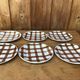 Set of 6 plates to desert Moulin des loups model tablecloth 50s/60s.