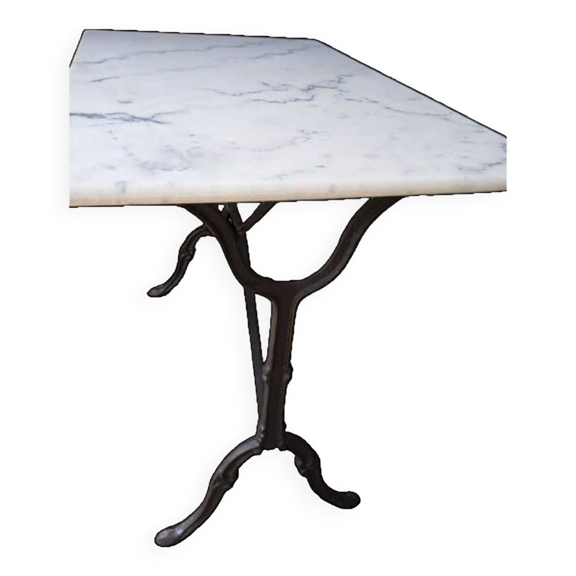 Bistro table for 4 people in white marble