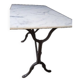 Bistro table for 4 people in white marble