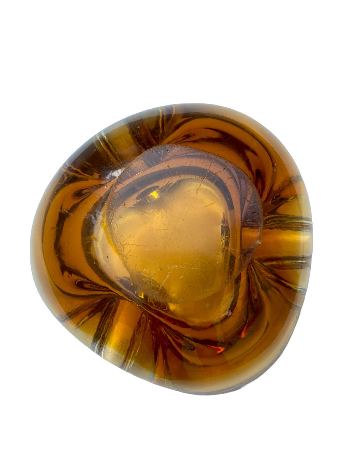 Murano ashtray from the 70s in blown glass