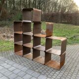 Étagère cortenstaal, space age 1970