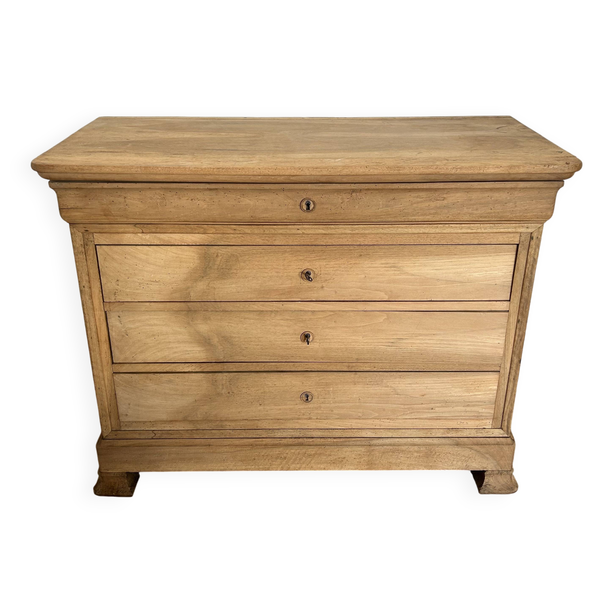 Louis Philipe chest of drawers with 4 airbrushed drawers