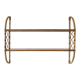 Rattan wall shelf