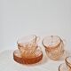 Set of 6 "Rosaline" coffee cups '70s - Arcoroc France vintage