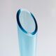 Vintage bright blue glass vase