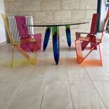 Magnificent Murano art glass dining table by Maurice Barilone for Roche Bobois