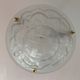 Art Deco vasque in transparent pressed glass DEGUE Paris France 1930