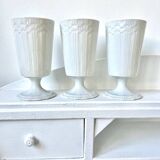 3 Limoges porcelain Mazagran cups