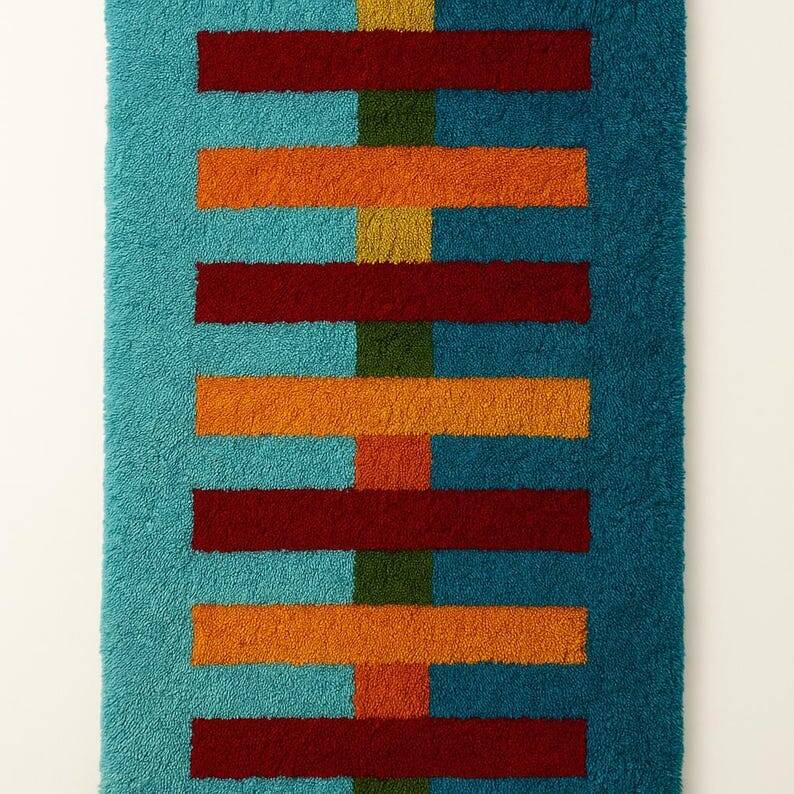 Tapis coloré de style Memphis 150/250cm