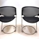 Set of 2 Wilkhahn Nuvola conference / dining room chairs by Herbert Ohl, 19