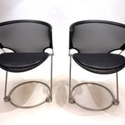 Set of 2 Wilkhahn Nuvola conference / dining room chairs by Herbert Ohl, 19