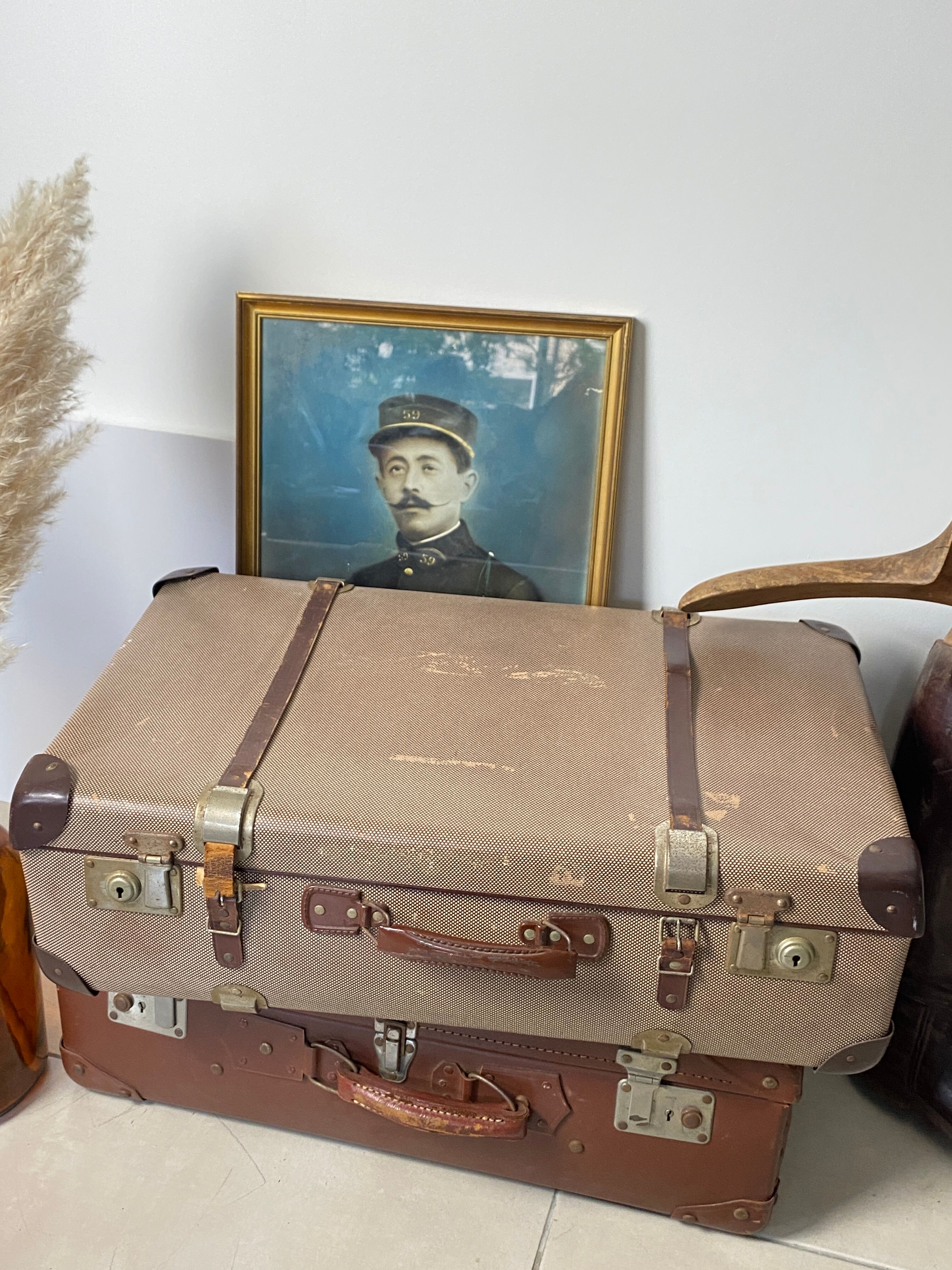 Old vintage suitcase