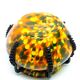 Art Deco vase, spatter glass, Welz Glassworks, Czechoslovakia, 1930s