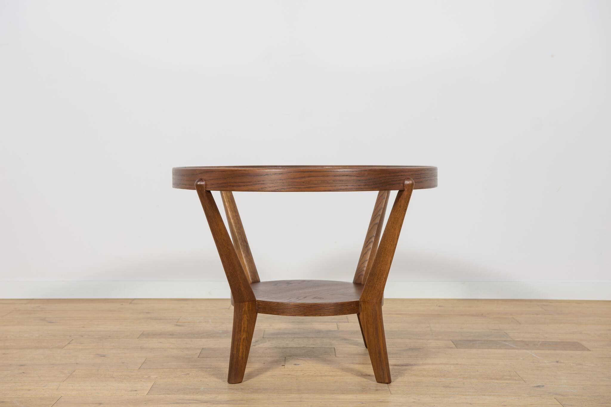 Oak & Glass Coffee Table by Karel Kozelka & Antonin Kropacek for Interior