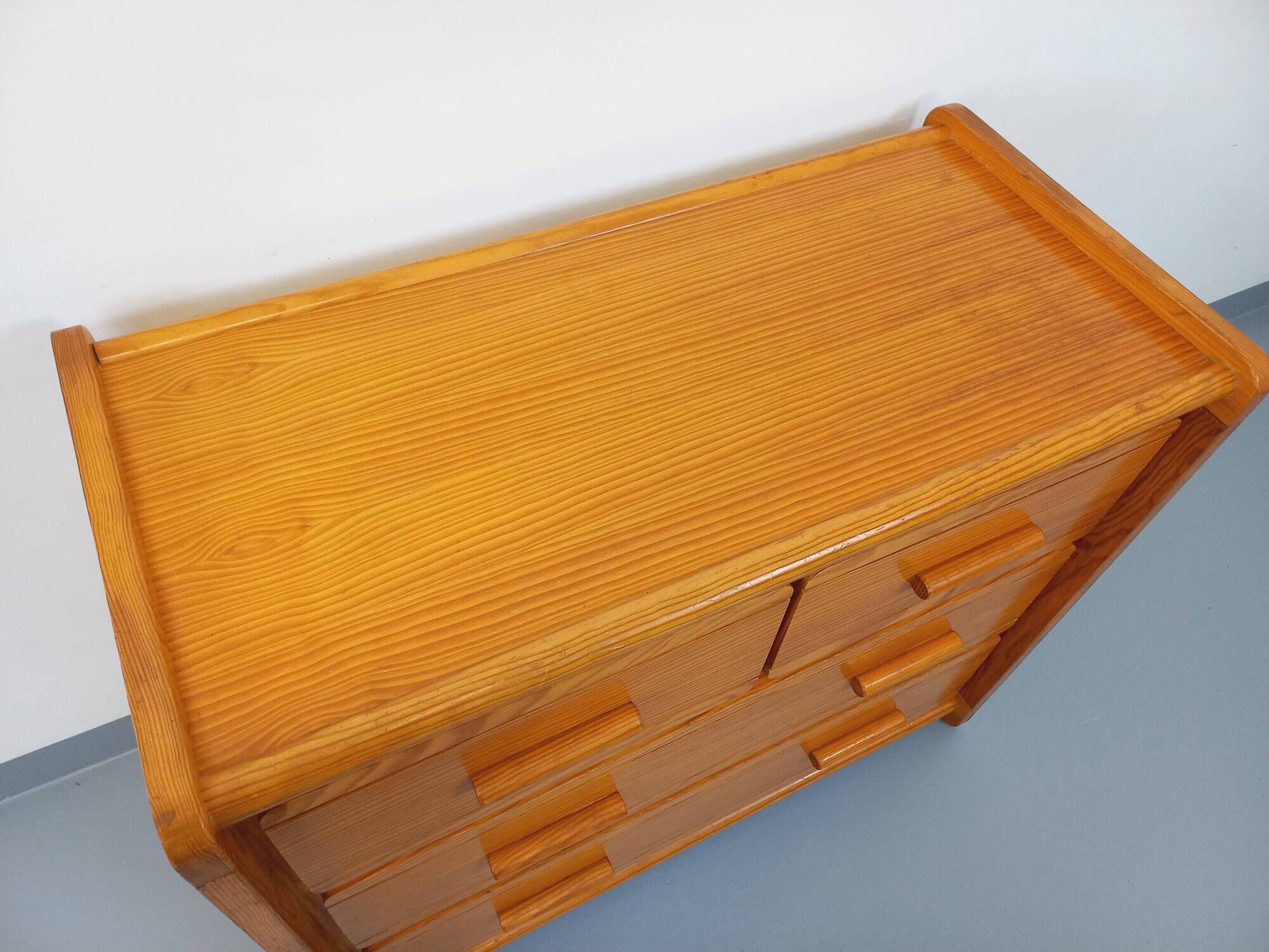 Vintage Gautier pine chest of drawers from the 70s 80s