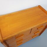 Commode en pin Gautier vintage des années 70 80