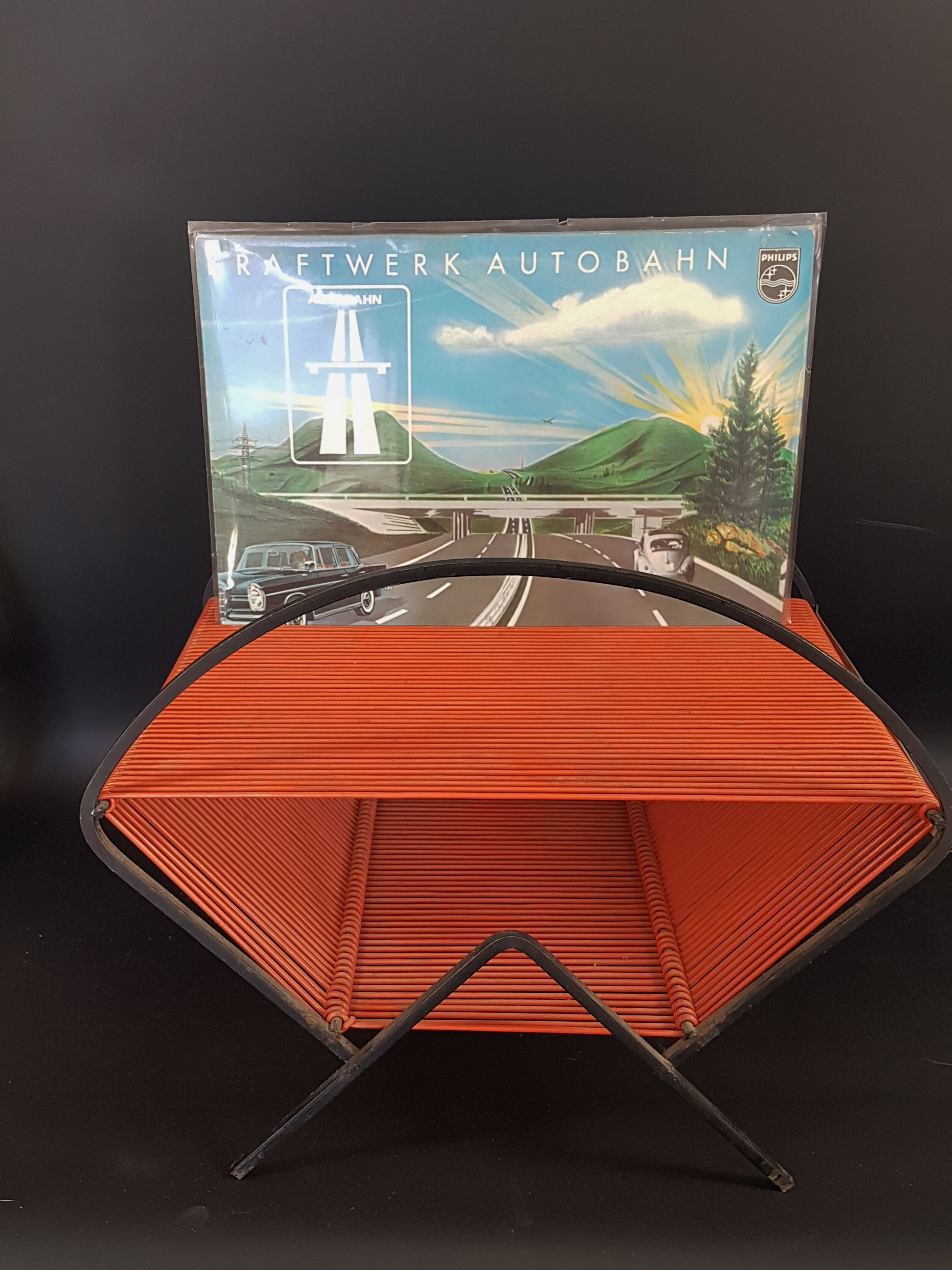 Vinyl record holder 33 rpm vintage 60-70s