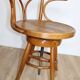Gemla wooden swivel chair 1950 sweden
