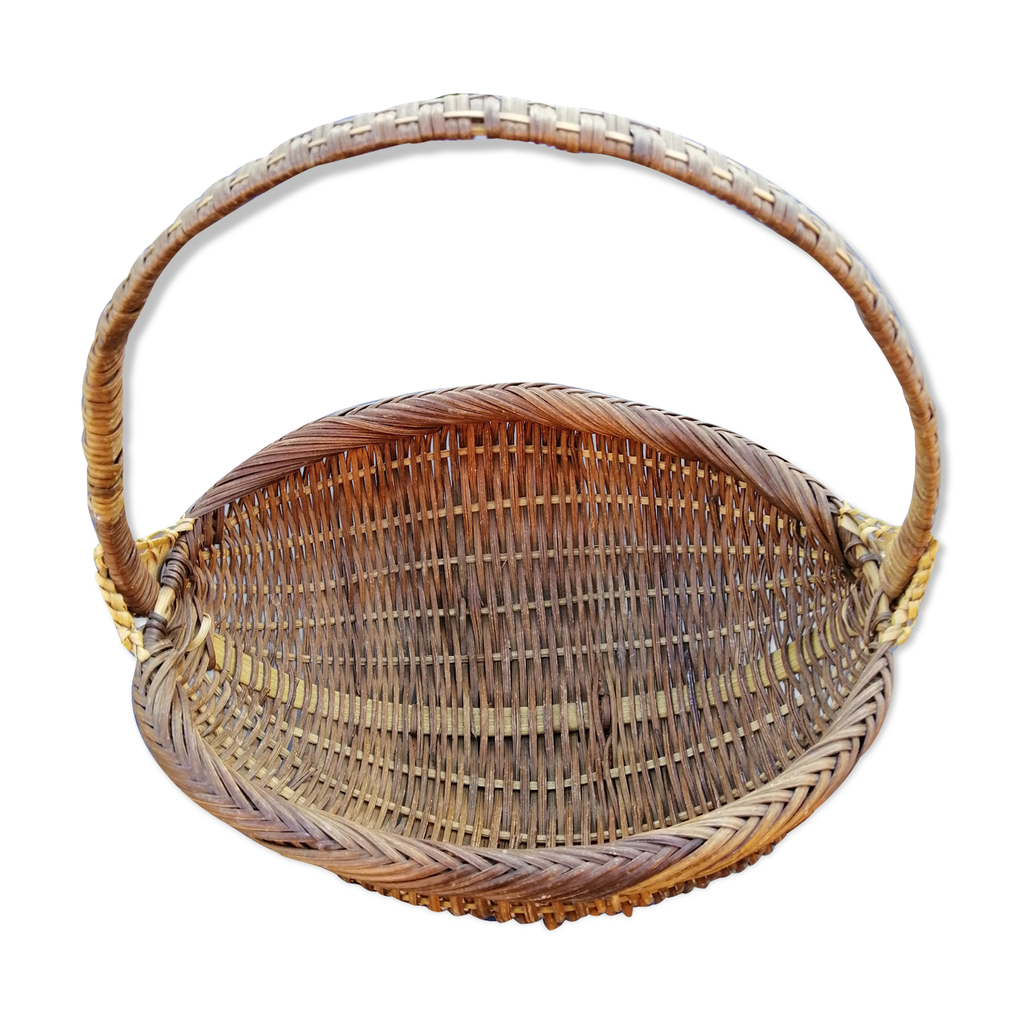 Vintage wicker basket