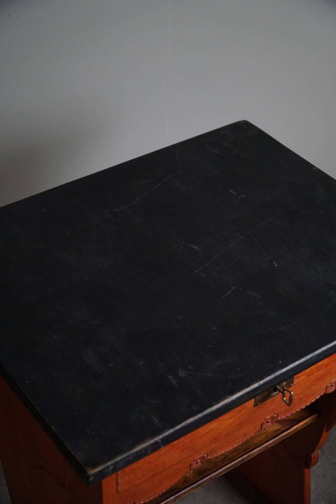 Swedish Gustavian 19th-century bureau / side table, handcrafted and antique