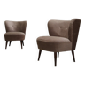 Deux chaises cocktail du milieu du siècle