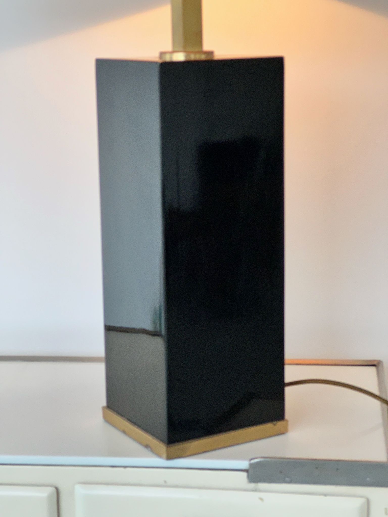 Large designer lamp to table of the 70s