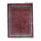Handmade vintage Indian Seraband rug 204cm x 252cm 1970s
