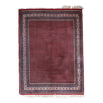Handmade vintage Indian Seraband rug 204cm x 252cm 1970s