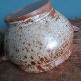 Soup bowls and cups in Puisaye stoneware by Jean-Pierre Prud'homme