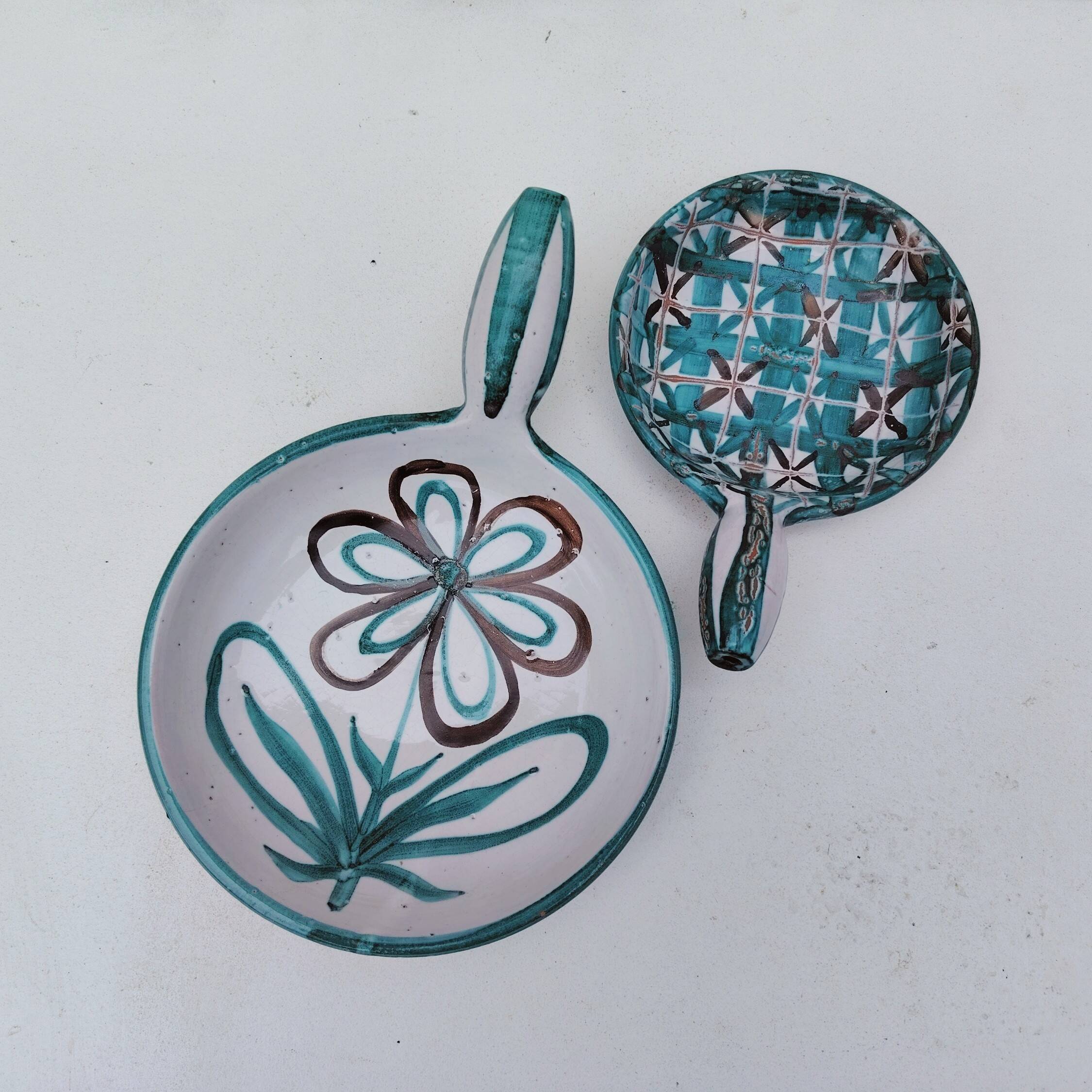 Robert Picault Vallauris Vintage Ceramic Pans