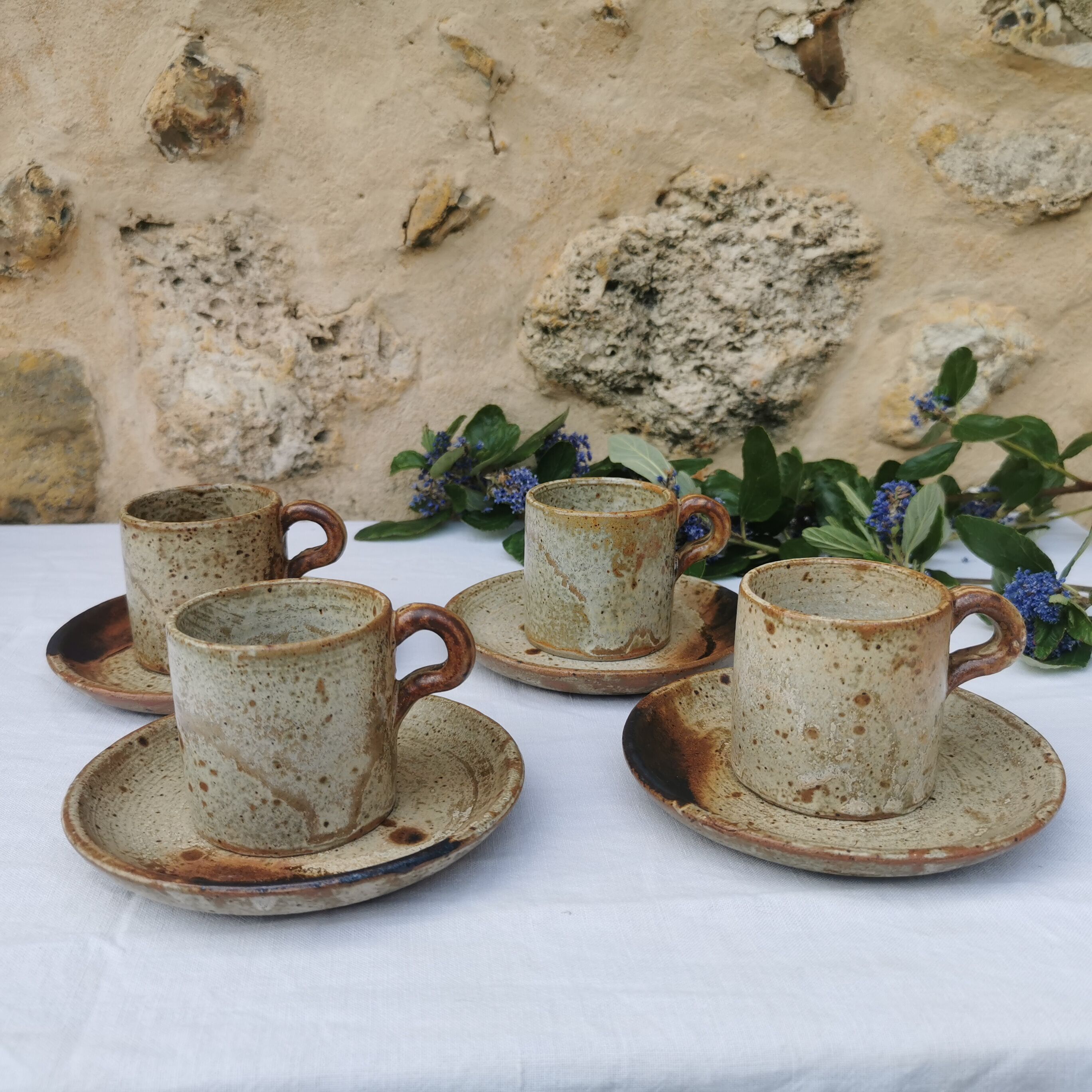 Stoneware coffee service