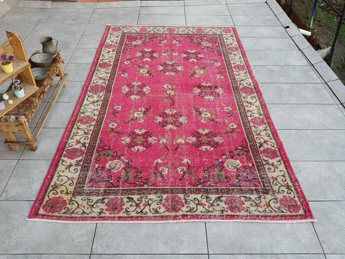 Oushak Antique Floor Wool Rug sku 2635