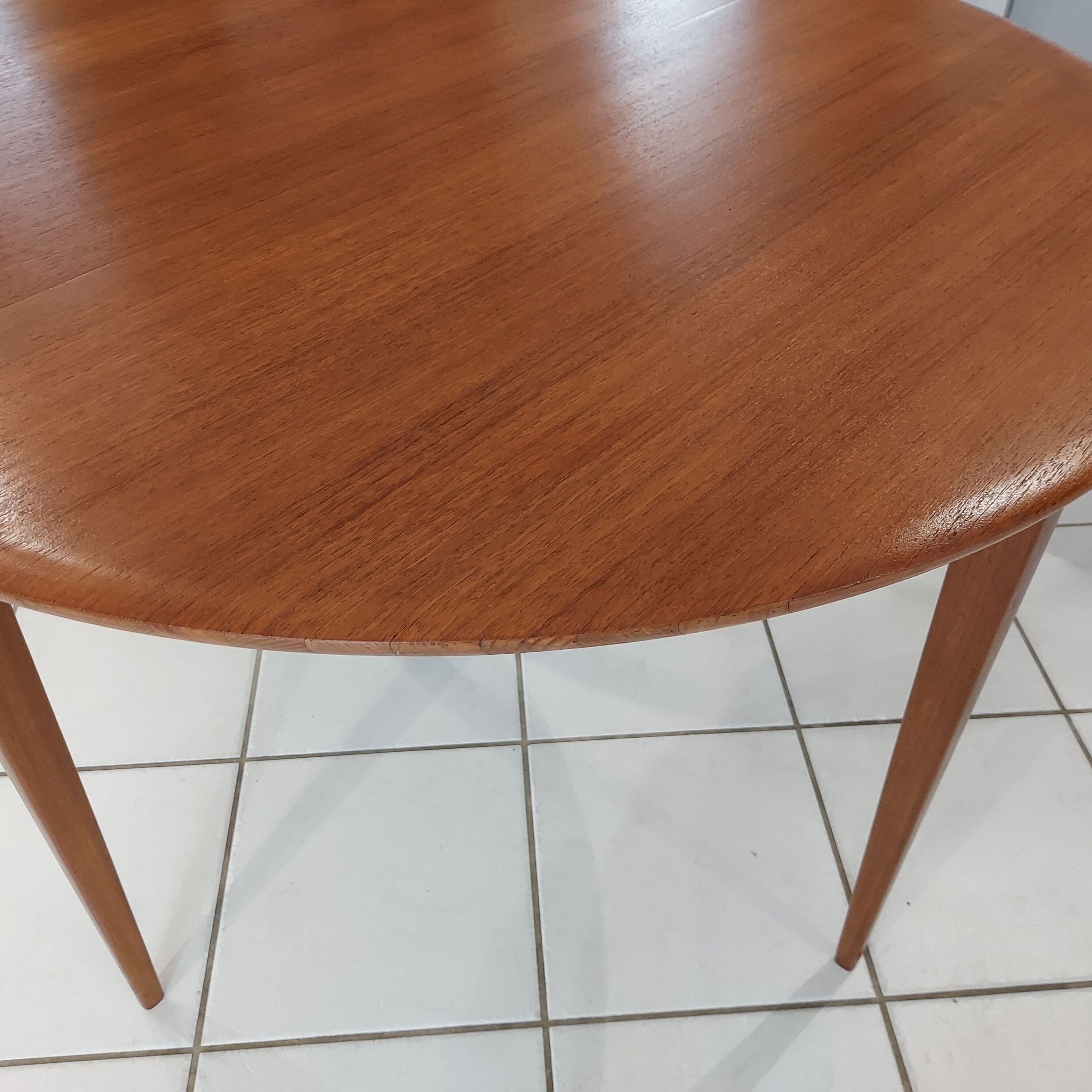 Scandinavian extendable table vintage teak 1960s