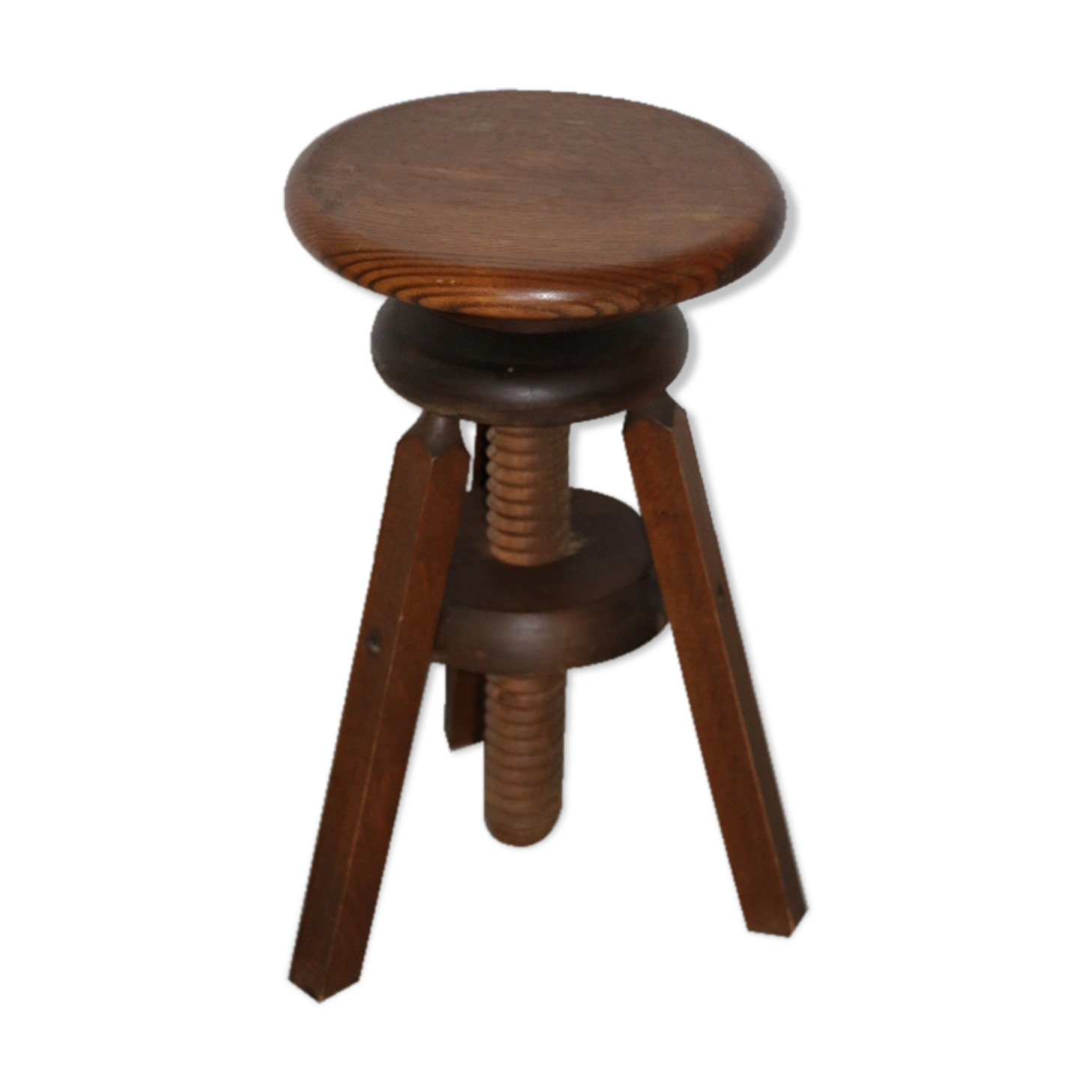 Tripod wood screw stool 1950