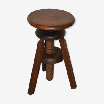 Tripod wood screw stool 1950