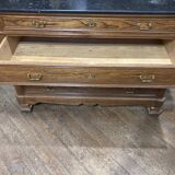 Louis XVI-style 4-drawer chest of drawers