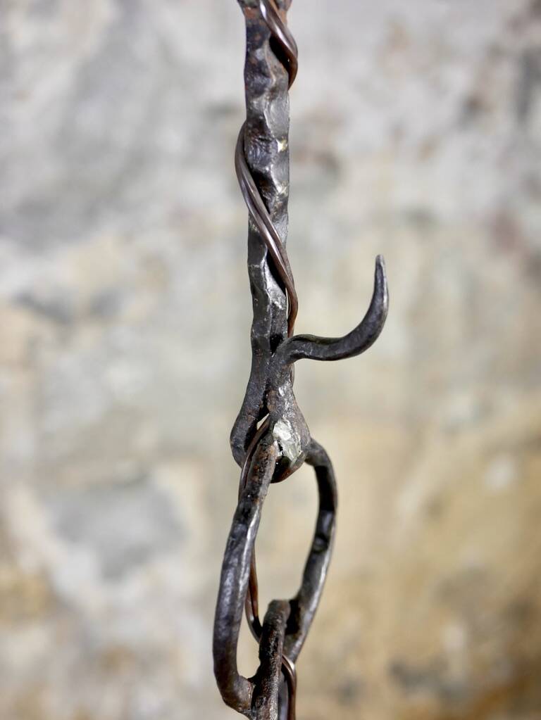 Brutalist floor lamp chain