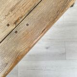 Raw oak butt console