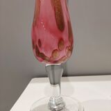Soliflore in blown glass of art Eze