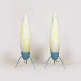 Rocket Table Lamps by Napako, 1960s, Set of 2