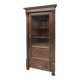 Bibliothèque d'angle française antique. Après rénovation professionnelle.