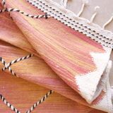 Pink Peach Kilim Rug - 300 x 192 cm