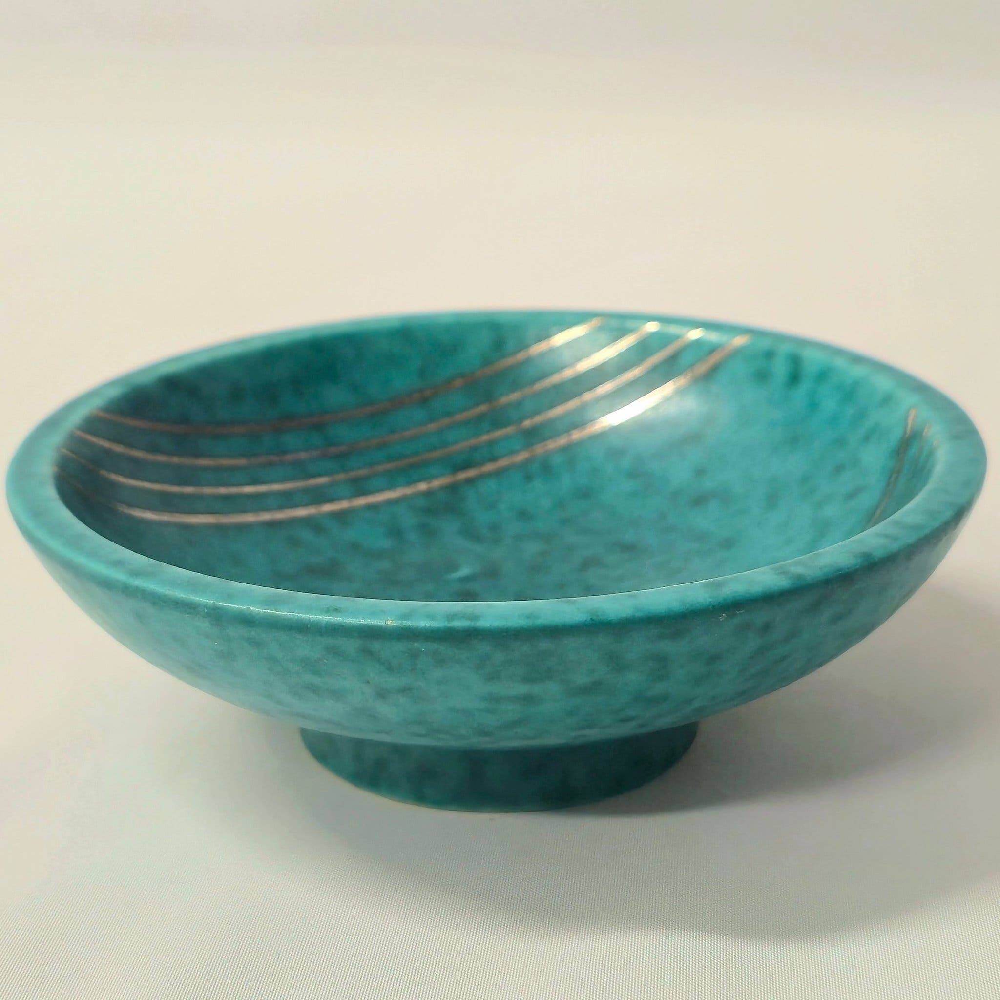 Small pocket bowl "Argenta" Wilhelm Kåge Gustavsberg Art Deco ceramic